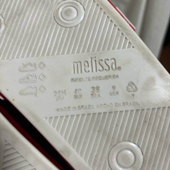 MELISSA Woman’s Beach Slide Minnie Red/White Polka Dot Slide Disney Sandals - Picture 7 of 7